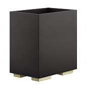 Gessi Inverso/Rettangolo Корзина для бумаги напольная 7 л, без крышки, цвет: brass PVD 20991#710