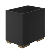 Gessi Inverso/Rettangolo Корзина для бумаги напольная 7 л, без крышки, цвет: antique brass 20991#713