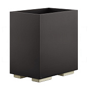 Gessi Inverso/Rettangolo Корзина для бумаги напольная 7 л, без крышки, цвет: nickel PVD 20991#720