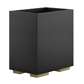 Gessi Inverso/Rettangolo Корзина для бумаги напольная 7 л, без крышки, цвет: deep bronze brushed PVD 20991#791