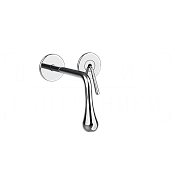Gessi Goccia Смеситель для раковины встраив., внеш. час., без д/к, излив 16,4-18,4 см, цвет: chrome 33084#031