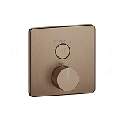 Gessi Hi-Fi Термостат для душа встраив., на 1 потреб., внеш. часть, цвет: coffee bronze brushed PVD 38717#761
