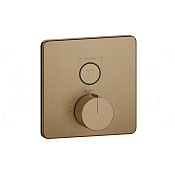 Gessi Hi-Fi Термостат для душа встраив., на 1 потреб., внешняя часть, цвет: deep bronze brushed PVD 38717#791