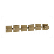 Gessi Rettangolo Термостат для душа встраив., на 5 потреб., внешняя часть, цвет: deep bronze brushed 44340#791