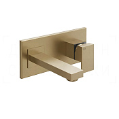 Gessi Rettangolo Смеситель для раковины встраив., внеш. часть, излив под заказ, цвет: warm bronze 44834#726