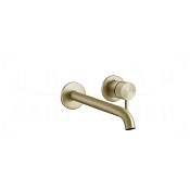 Gessi 316 Intreccio Смеситель для раковины встраив., внеш. час., изл. под заказ, цвет: brushed brass 54189#727