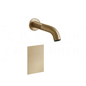 Gessi Sensor Taps Смеситель для раковины встраив., сенсорный, внеш. часть, цвет: warm bronze brushed 54215#726