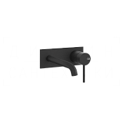 Gessi 316 Meccanica Смеситель для раковины встраив., внеш. часть, излив 12-14 см, цвет: matte black 54288#299