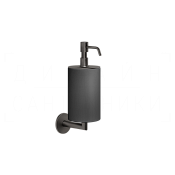 Gessi Ventaglio Дозатор для жидкого мыла подвесной, колба Neolite, цвет: black metal brushed PVD 63614#707