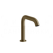 Gessi Sensor Taps Смеситель для раковины, сенсор., без д/к, излив 15,4 см, цвет: deep bronze brushed 54381#791