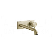Gessi 316 Trame Смеситель для раковины встраив., внеш. час., излив 17-20 см, цвет: brushed brass PVD 54390#727