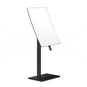 Gessi Inverso/Rettangolo Косметическое зеркало настольное, 2-х увеличение, цвет: black metal PVD 20988#706