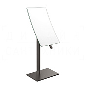 Gessi Inverso/Rettangolo Косметическое зеркало настольное, 2-х увеличение, цвет: black metal PVD 20988#707