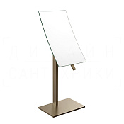 Gessi Inverso/Rettangolo Косметическое зеркало настольное, 2-х увеличение, цвет: coffee bronze PVD 20988#761
