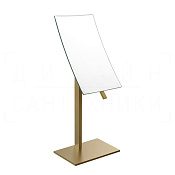Gessi Inverso/Rettangolo Косметическое зеркало настольное, 2-х увеличение, цвет: deep bronze PVD 20988#791