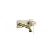 Gessi 316 Cesello Смеситель для раковины встраив., внеш. часть, излив 12-14 см, цвет: brushed brass 54488#727