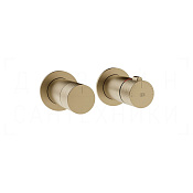 Gessi Inciso Термостат для душа встраив., на 3 потреб., внешняя часть, цвет: warm bronze brushed PVD 58138#726