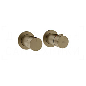 Gessi Inciso Термостат для душа встраив., на 3 потреб., внешняя часть, цвет: deep bronze brushed PVD 58138#791