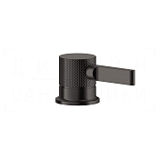 Gessi Inciso Смеситель для раковины, без излива и донного клапана, цвет: black metal brushed PVD 58200#707