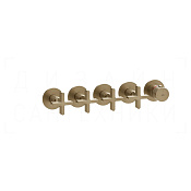Gessi Inciso Термостат для душа встраив., на 4 потреб., внешняя часть, цвет: warm bronze brushed PVD 58438#726
