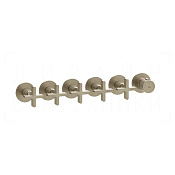 Gessi Inciso Термостат для душа встраиваемый, на 5 потреб., внеш. часть, цвет: finox brushed nickel 58440#149