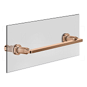 Gessi Inciso Полотенцедержатель для крепления на стекло 34,1 см, цвет: copper PVD 58613#030
