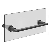 Gessi Inciso Полотенцедержатель для крепления на стекло 34,1 см, цвет: matte black 58613#299
