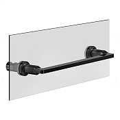 Gessi Inciso Полотенцедержатель для крепления на стекло 34,1 см, цвет: black metal PVD 58613#706