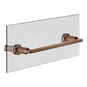 Gessi Inciso Полотенцедержатель для крепления на стекло 34,1 см, цвет: copper brushed PVD 58613#708