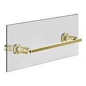 Gessi Inciso Полотенцедержатель для крепления на стекло 34,1 см, цвет: brass PVD 58613#710