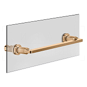 Gessi Inciso Полотенцедержатель для крепления на стекло 34,1 см, цвет: warm bronze PVD 58613#735