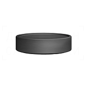Gessi Rilievo Мыльница с керамической чашей Neolite, настольная, цвет: matt black 59526#532