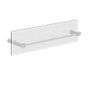 Gessi Rilievo Полотенцедержатель для крепления на стекло 47,8 см, цвет: matte white 59564#279