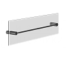 Gessi Rilievo Полотенцедержатель для крепления на стекло 47,8 см, цвет: black metal PVD 59564#706