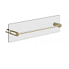 Gessi Rilievo Полотенцедержатель для крепления на стекло 47,8 см, цвет: brushed brass PVD 59564#727