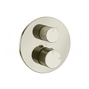Gessi Anello Термостат для душа встраиваемый, на 3 потребителя, внешняя часть, цвет: nickel PVD 63137#720