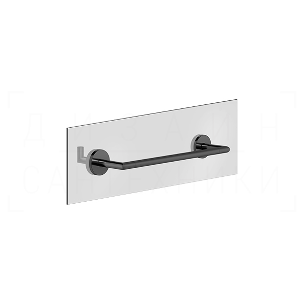Gessi Ventaglio Полотенцедержатель для крепления на стекло 30 см, цвет: black metal PVD 63724#706