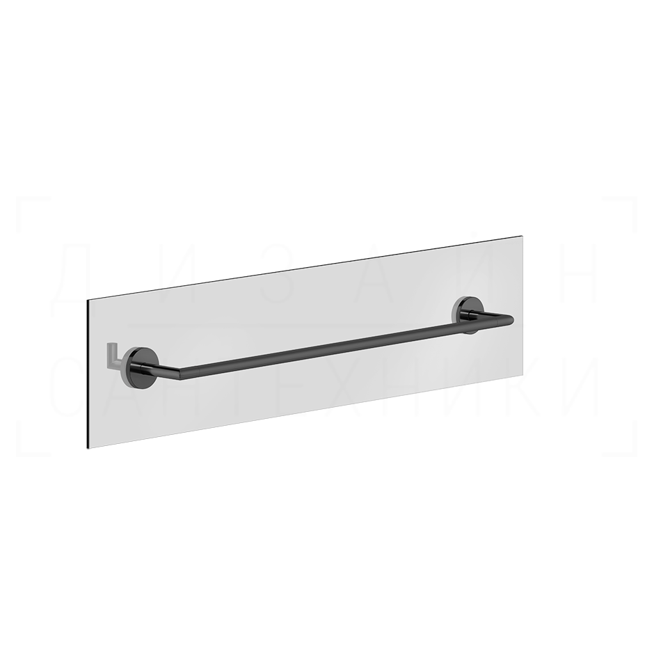 Gessi Ventaglio Полотенцедержатель для крепления на стекло 65 см, цвет: black metal PVD 63728#706