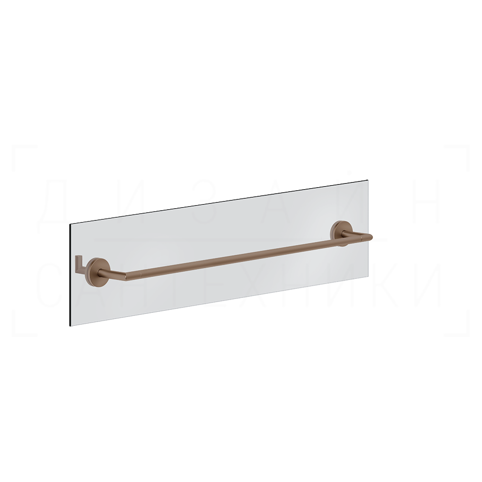 Gessi Ventaglio Полотенцедержатель для крепления на стекло 65 см, цвет: copper brushed PVD 63728#708