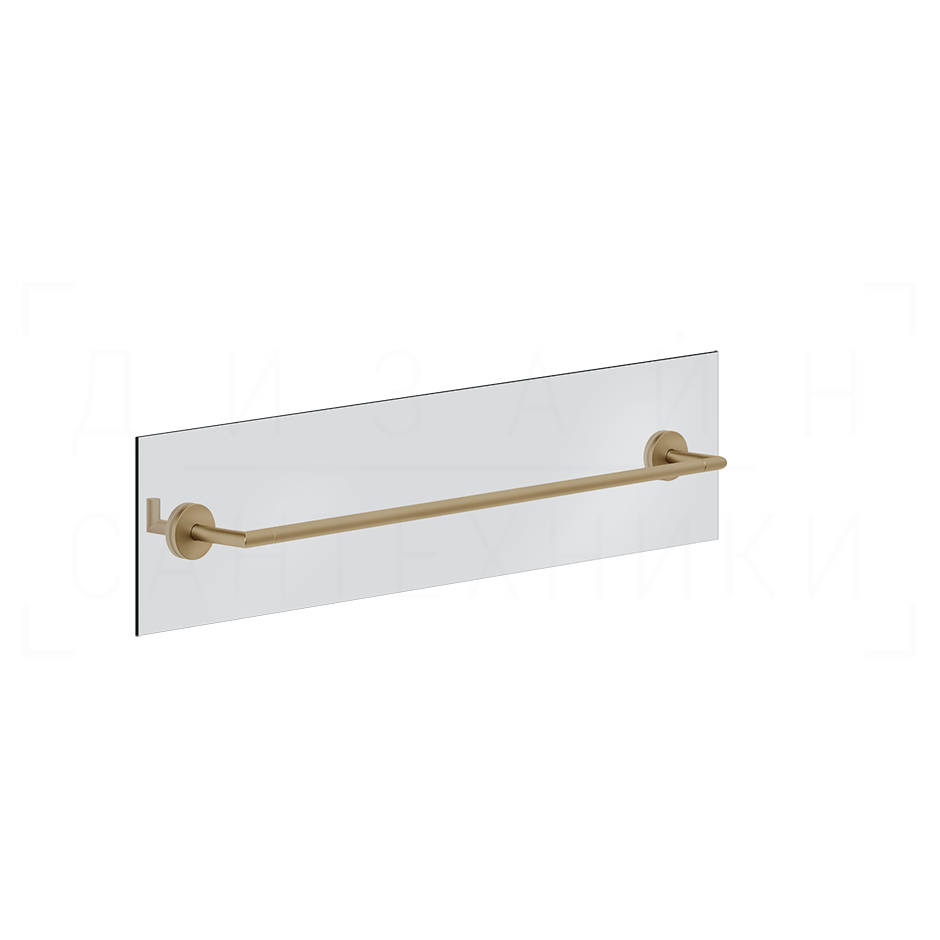 Gessi Ventaglio Полотенцедержатель для крепления на стекло 65 см, цвет: warm bronze brushed PVD 63728#726