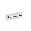 Gessi Anello Полотенцедержатель для крепления на стекло 50 см, цвет: black metal brushed PVD 63826#707