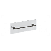 Gessi Anello Полотенцедержатель для крепления на стекло 50 см, цвет: black metal brushed PVD 63826#707