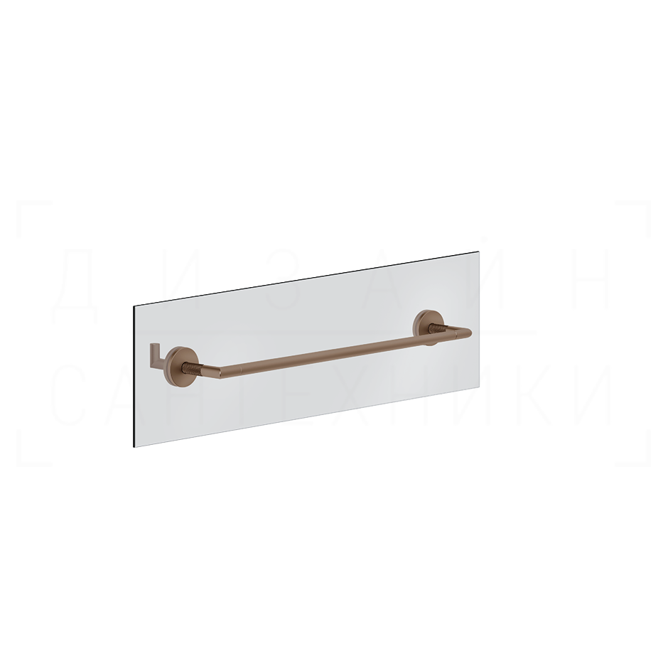 Gessi Anello Полотенцедержатель для крепления на стекло 50 см, цвет: copper brushed PVD 63826#708