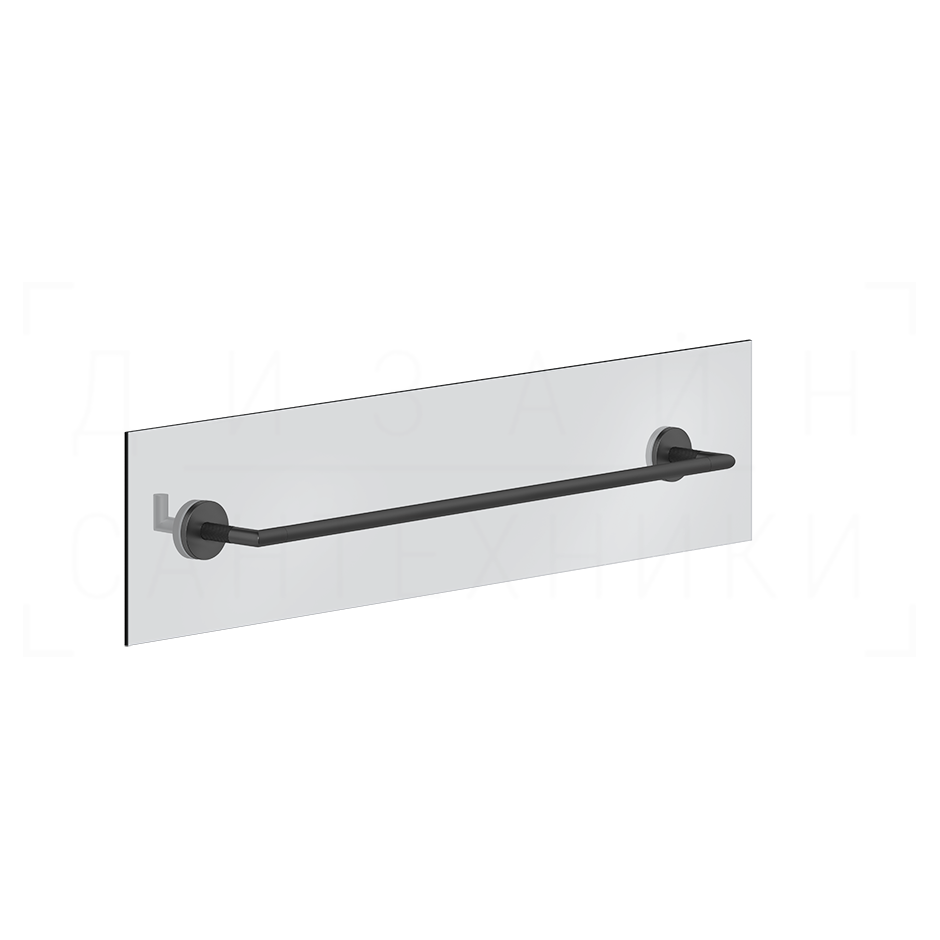 Gessi Anello Полотенцедержатель для крепления на стекло 65 см, цвет: matte black 63828#299