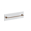 Gessi Anello Полотенцедержатель для крепления на стекло 65 см, цвет: copper brushed PVD 63828#708