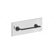 Gessi Ingranaggio Полотенцедержатель для крепления на стекло 35 см, цвет: black metal PVD 63924#706