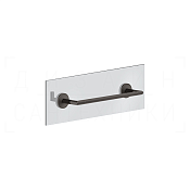 Gessi Ingranaggio Полотенцедержатель для крепления на стекло 35 см, цвет: black metal brushed PVD 63924#707