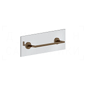 Gessi Ingranaggio Полотенцедержатель для крепления на стекло 35 см, цвет: coffee bronze brushed PVD 63924#761