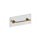 Gessi Ingranaggio Полотенцедержатель для крепления на стекло 35 см, цвет: deep bronze brushed PVD 63924#791