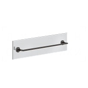 Gessi Ingranaggio Полотенцедержатель для крепления на стекло 65 см, цвет: black metal brushed PVD 63928#707